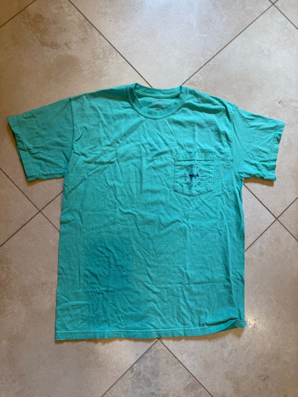 Classic Short-Sleeve Pocket Tee in Teal